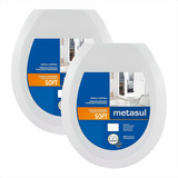 Assento Sanitário Universal Para Bacia Oval Kit C/2 Und
