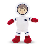 Astronauta De Pelúcia 38cm Decoração Anti-alérgico