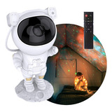 Astronauta Projetor De Galáxia Estrelas Nebulosa Cor Branco 
