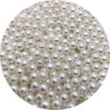 Atacado: Pérola 6mm Abs Inteira C/ Furo 500g (aprox.5000un)