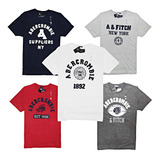 Atacado Kit De 5 Camisetas Hollister E Abercrombie Originais