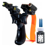 Atiradeira Estilingue Profissional Slingshot M11+ 300esferas