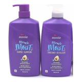 Aussie Miracle Moist Kit Shampoo 778ml E Condicionador 778ml