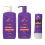 Aussie shampoo condicionador mascara Smooth 779ml