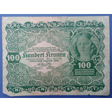 Austria- Bela Cédula 100 Kronen De 1922 - Antiga