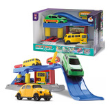 Auto Posto Brinquedo Carrinho Com Acessórios Lava Rápido