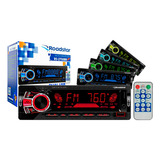 Auto Radio Roadstar 7 Cor Mp3 Player Fm Bluetooth Muda Pasta