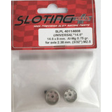 Autorama Sloting Plus Roda Traseira Al-mg 3/32 -14.6 X 8 Mm 