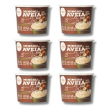 Aveia Em Flocos Finos Di Mangiare Vegano Duplo Chocolate Caixa Sem Glúten 55g Pacote Por 6 Unidades