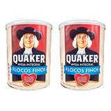 Aveia Em Flocos Finos Quaker Lata Kit Com 2 Unidades De 450g