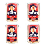 Aveia Em Flocos Quaker Lata Kit Com 4 Unidades De 450g