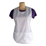 Avental Bata -jaleco Feminino Frente E Costa- Kit C/ 5 Unid.