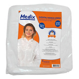 Avental Descartável Manga Longa 50g - Pacote Com 10 Un Medix
