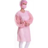 Avental Descartavel Protdesc Manga Longa Gram 20 Rosa 10 Un