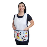 Avental Feminino/jaleco Uniforme Babá/bata Cuidadora Idoso