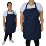Avental Liso Reforçado Merendeira Cozinheira Garçom C/ Bolso