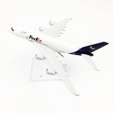 Avião A380 Fedex Carga Miniatura Em Metal Ferro Avião Airbus