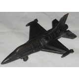 Avião Caça F-16 Miniatura Metal Cor Bronze Apontador Lápis