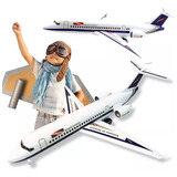 Aviao De Brinquedo Com Luz Super Voo 38 Cm