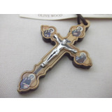 B. Antigo - Crucifixo Italiano 4 Evangelhos Madeira Oliveira
