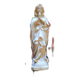 B. Antigo - Imagem Sacra Em Madeira De Nossa Senhora