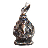 B. Antigo - Pingente Em Prata Italiana Lord Ganesha
