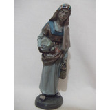 B. Antigo - Samaritana Figura De Presépio Em Resina Espanhol
