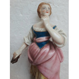 B. Antigo - Suntuosa Dama Antiga Porcelana Capodimonte Daa1