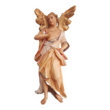 B. Antigo - Suntuoso Anjo Escultura Alemã Em Madeira A2