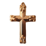 B. Antigo - Suntuoso Crucifixo Italiano Dourado