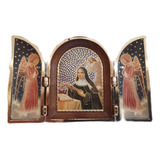 B. Antigo- Capelinha Sacra Com Imagem De Sta. Rita De Cássia