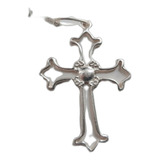 B. Antigo- Suntuoso Crucifixo Pingente Em Prata Italiana Cd