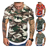 B Tom T-shirt De Manga Curta Com Camuflagem Masculina