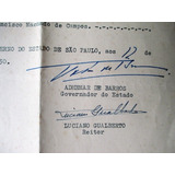 B1208 Carta De Nomeação, Assinada Por Adhemar De Barros Gove