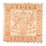 B1501 Baden Alemanha - Michel Nº 20a De 1866 Nn