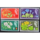 B7802 Inglaterra - Yvert Nº 391 A/4 A Nnn Completa Flores