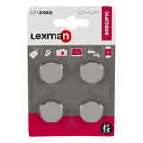 Ba-ter-ia De Lithium Cr2032 4pcs Lexman