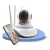 Babá Eletrônica Câmera Wifi Sem Fio Visão Noturna Microfone