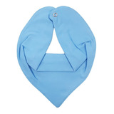 Babador Bandana Bebe Botao Ajustavel Azul