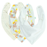 Babador Bandana Forro Impermeavel, Kit 3, Yandoo, Premium
