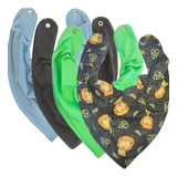 Babador Bandana Forro Impermeavel, Kit 4, Oogie By Yandoo