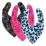 Babador Bandana Forro Impermeável Kit 3 Promoção Babador