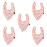 Babador Bandana Impermeável Meninas Kit 5,