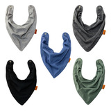 Babador Bandana Impermeável Meninos Kit 5,