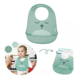 Babador De Silicone Bebê Impermeável Blw Migalhas Infantil