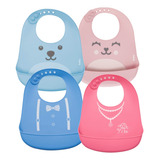 Babador De Silicone Pega Migalhas Bolso Impermeável Buba