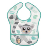 Babador Infantil Impermeável C/ Bolso Coletor Lêmure Buba