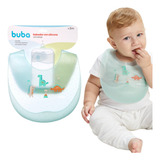 Babador Pega-migalhas Silicone C/ Estojo Buba Blw Infantil