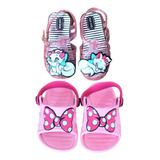 Babuche Infantil + Slide Kit 2 Prs Sandália Feminina B20