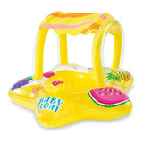 Baby Bote Inflável Kiddie C/ Cobertura Intex Boia Infantil